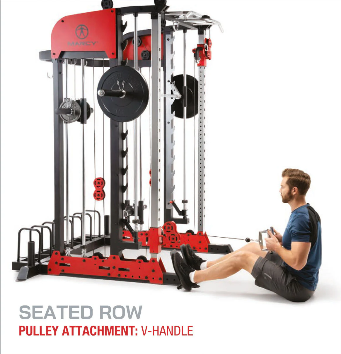 Marcy Pro Deluxe Smith Cage Home Gym System – SM-7553 - Image 22