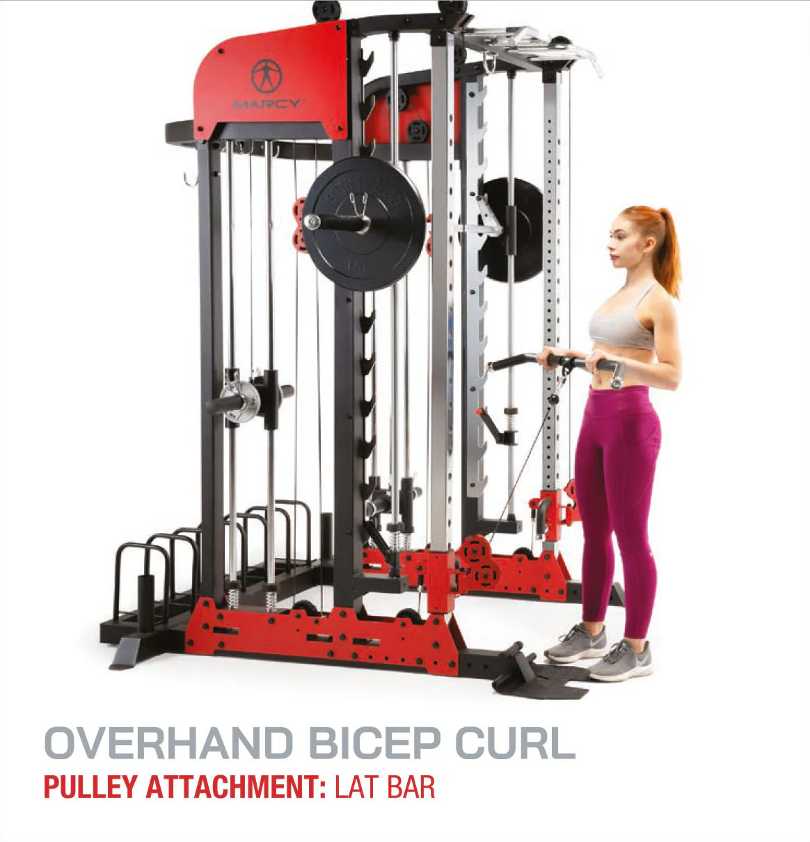 Marcy Pro Deluxe Smith Cage Home Gym System – SM-7553 - Image 28