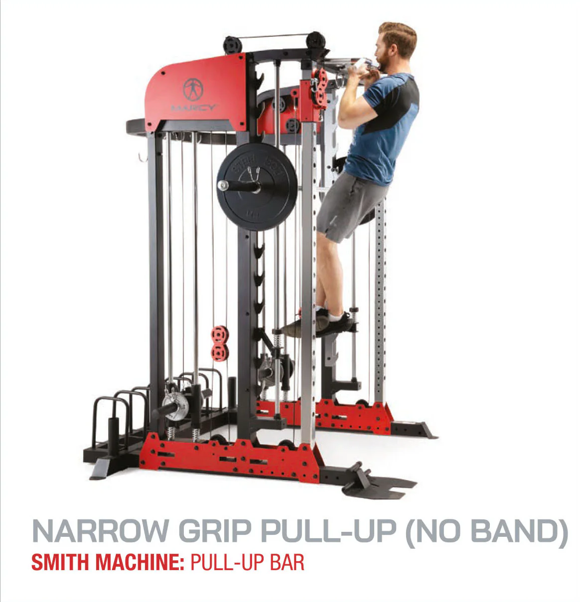 Marcy Pro Deluxe Smith Cage Home Gym System – SM-7553 - Image 44