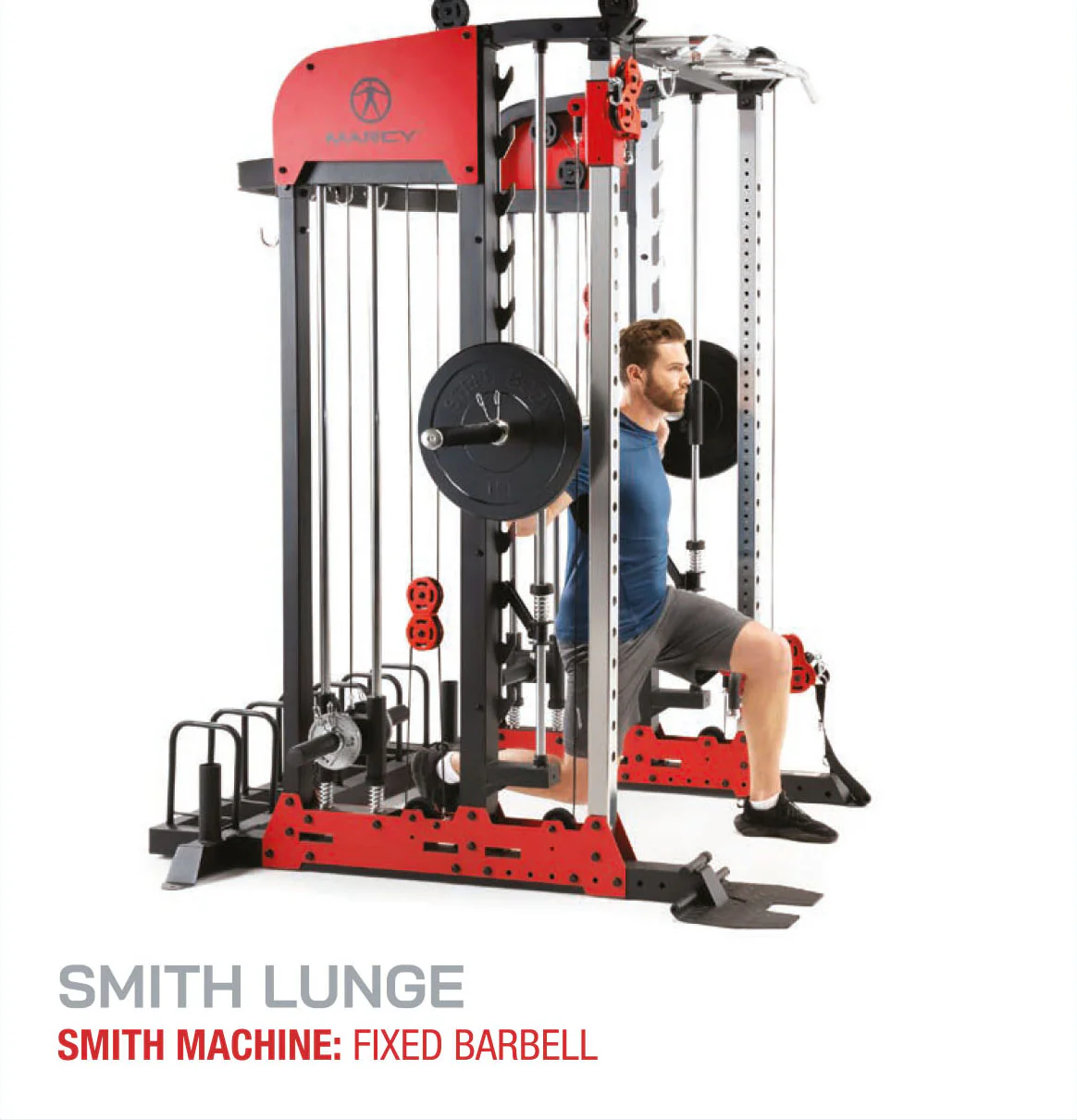 Marcy Pro Deluxe Smith Cage Home Gym System – SM-7553 - Image 55