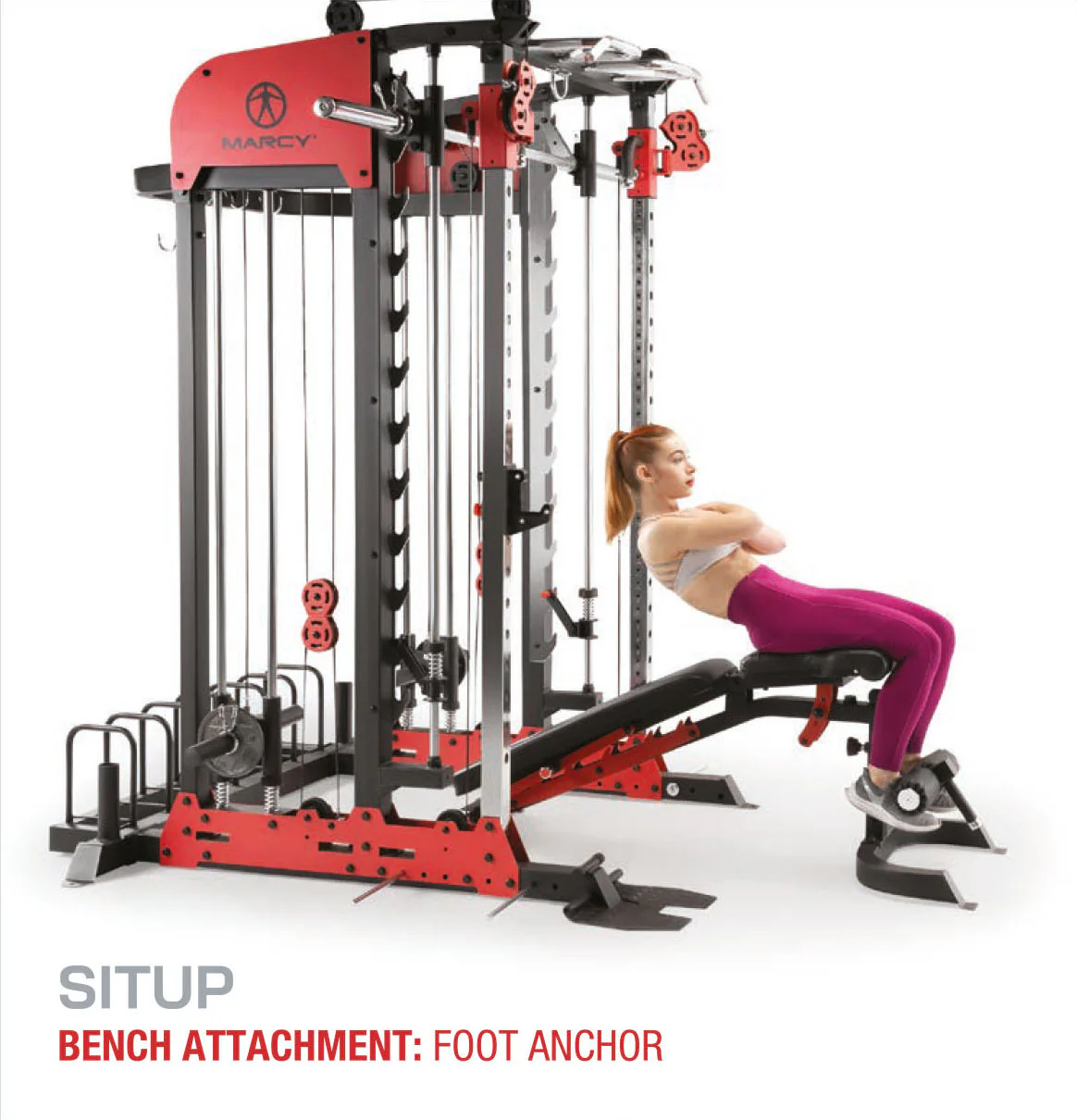Marcy Pro Deluxe Smith Cage Home Gym System – SM-7553 - Image 60