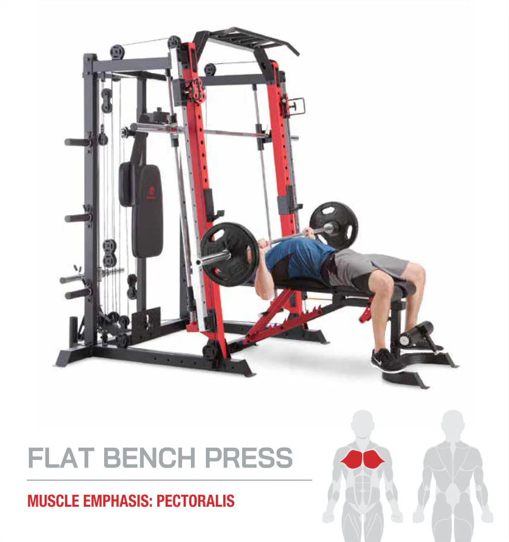Marcy Smith Machine / Cage System with Pull-Up Bar and Landmine Station | SM-4033 - Image 17