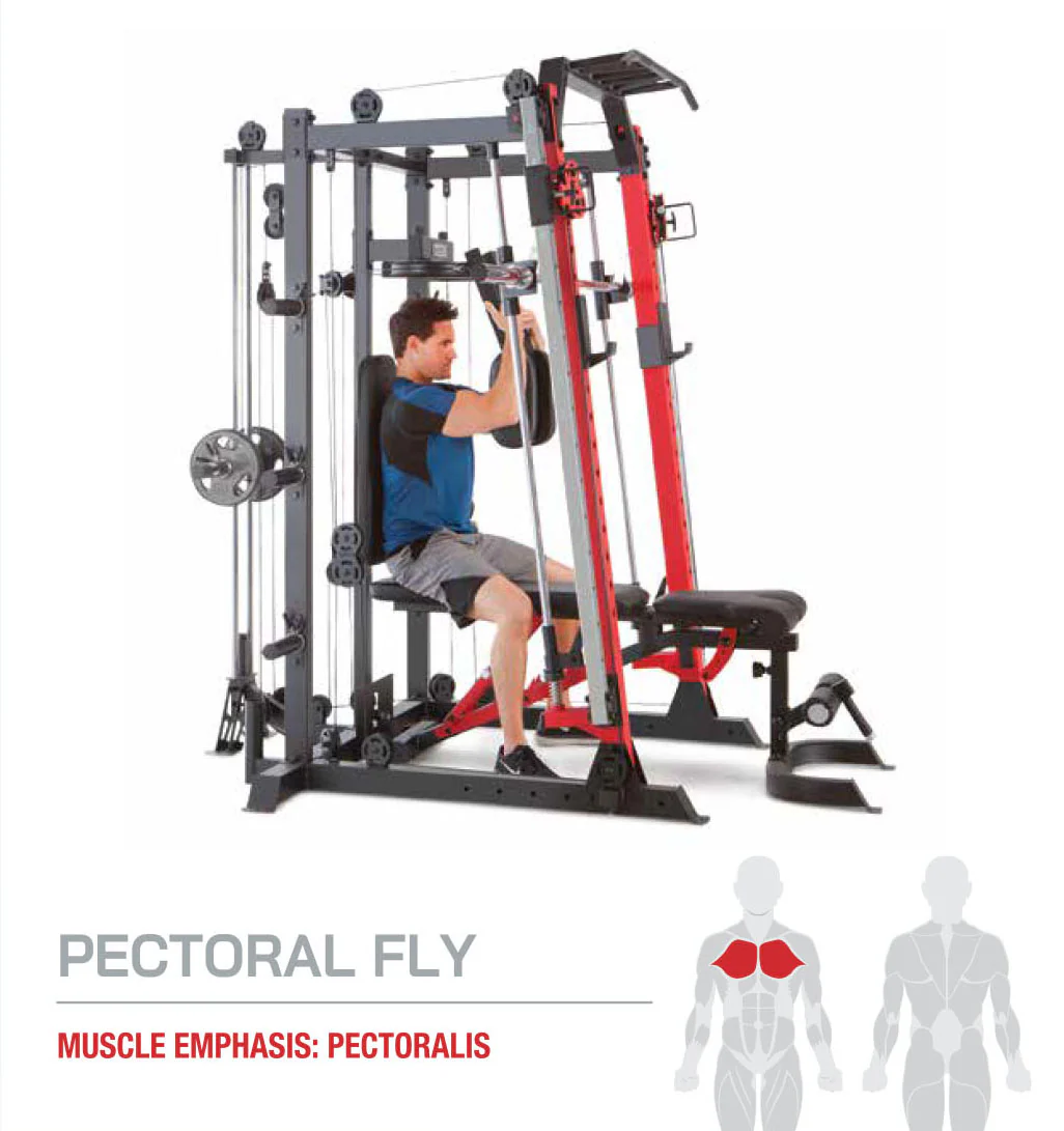 Marcy Smith Machine / Cage System with Pull-Up Bar and Landmine Station | SM-4033 - Image 18