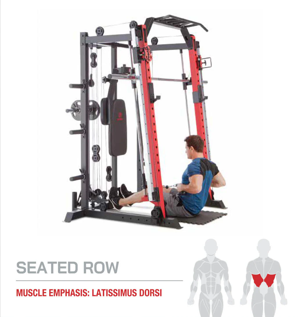 Marcy Smith Machine / Cage System with Pull-Up Bar and Landmine Station | SM-4033 - Image 19