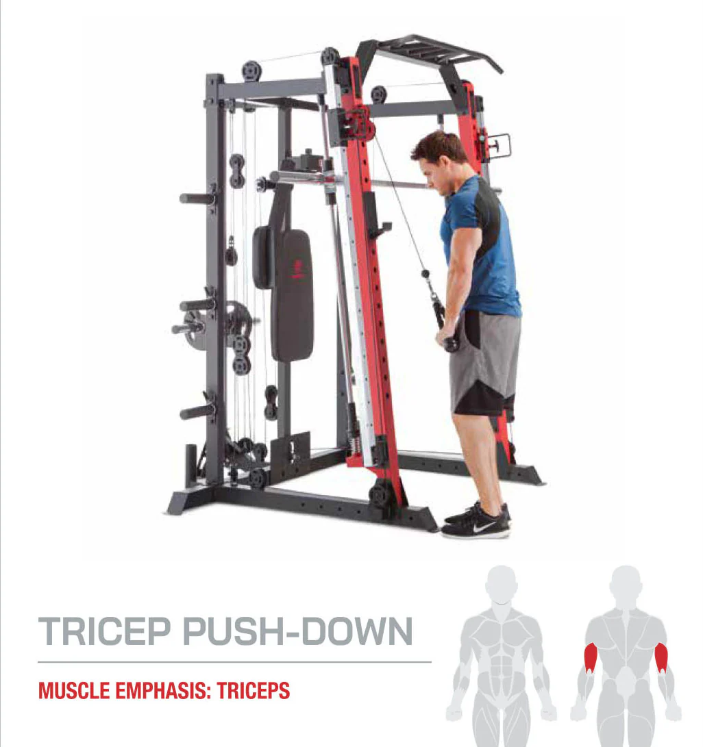Marcy Smith Machine / Cage System with Pull-Up Bar and Landmine Station | SM-4033 - Image 20