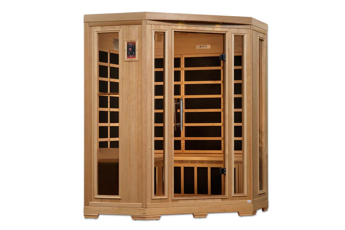 New 2026 Pro 6 "Rebecca" 3 Person Corner Near Zero EMF Far Infrared Sauna - Image 3