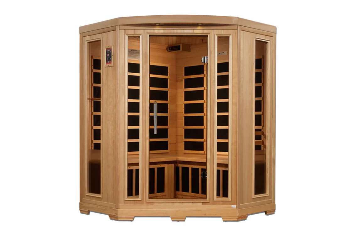 New 2026 Pro 6 "Rebecca" 3 Person Corner Near Zero EMF Far Infrared Sauna - Image 4