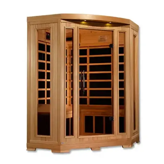 New 2026 Pro 6 "Rebecca" 3-Person Corner Near Zero EMF Far Infrared Sauna - Image 10