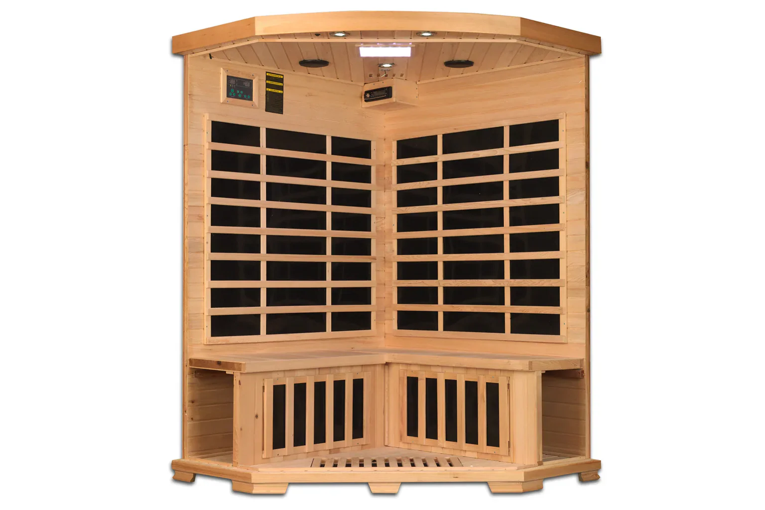 New 2026 Pro 6 "Rebecca" 3-Person Corner Near Zero EMF Far Infrared Sauna - Image 4