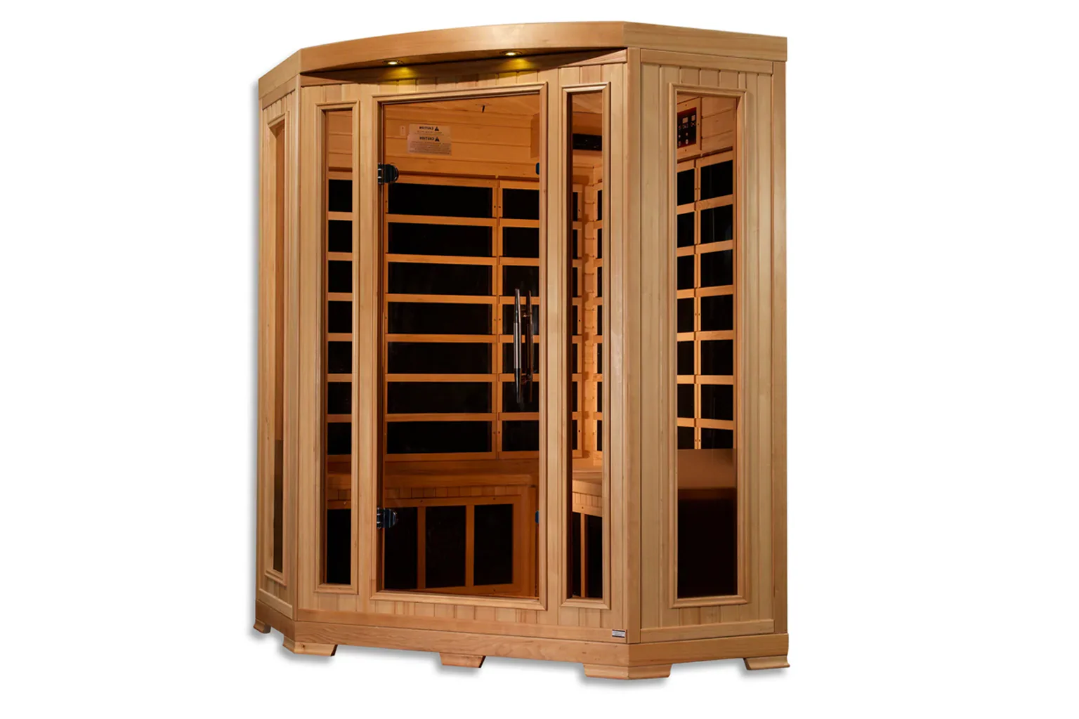 New 2026 Pro 6 "Rebecca" 3-Person Corner Near Zero EMF Far Infrared Sauna - Image 5