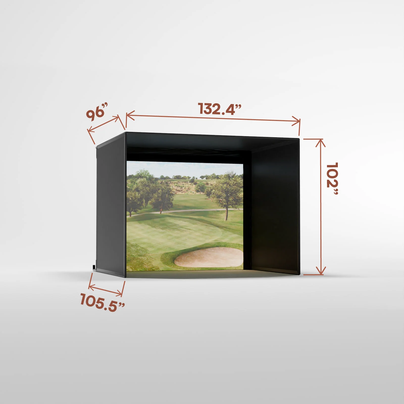 Pro Golf Simulator Enclosure Kit with Impact Screen - Image 2