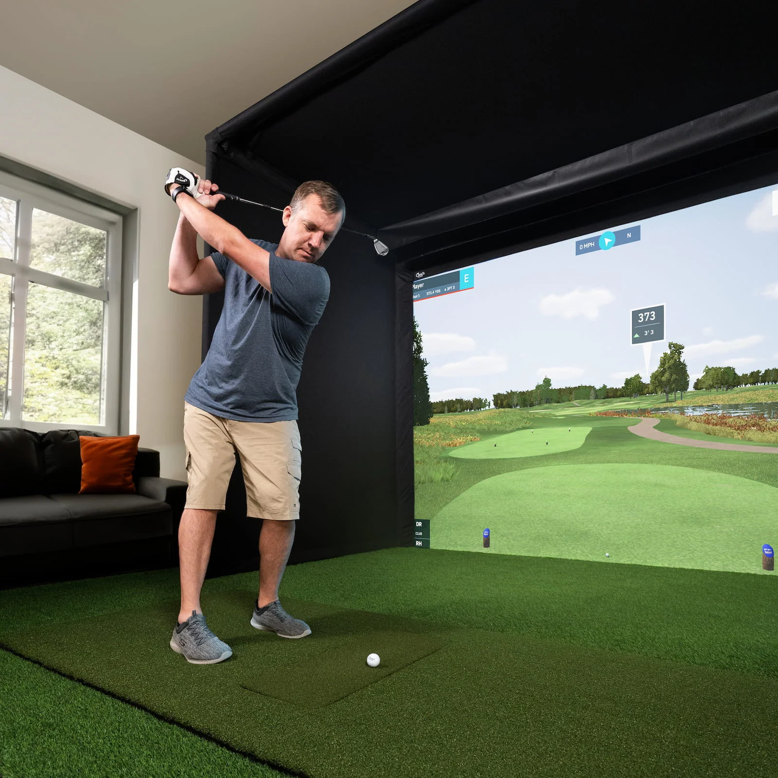 Pro Golf Simulator Enclosure Kit with Impact Screen - Image 6