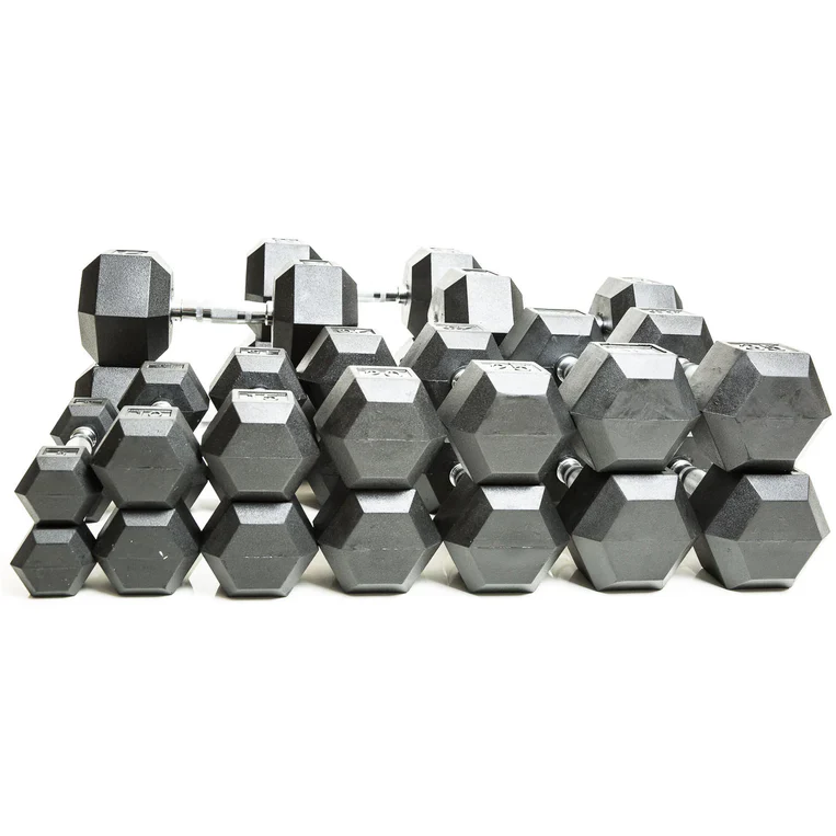 Rubber Hex Dumbbells & Packages - Image 18