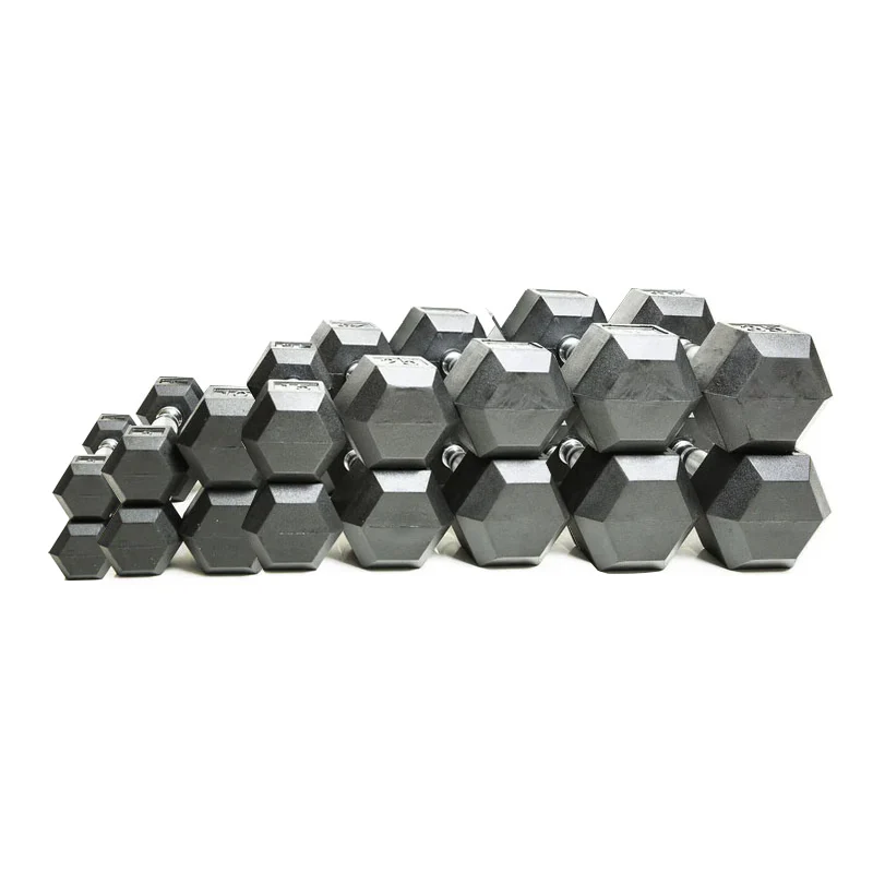 Rubber Hex Dumbbells & Packages - Image 32