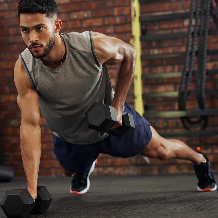 Rubber Hex Dumbbells & Packages - Image 5