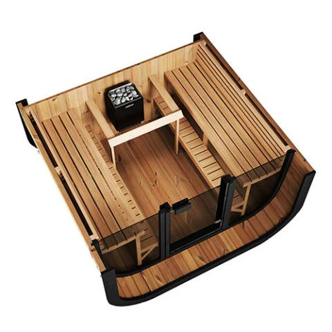 Model CL7G 6 Person Traditional Outdoor Sauna - Image 4