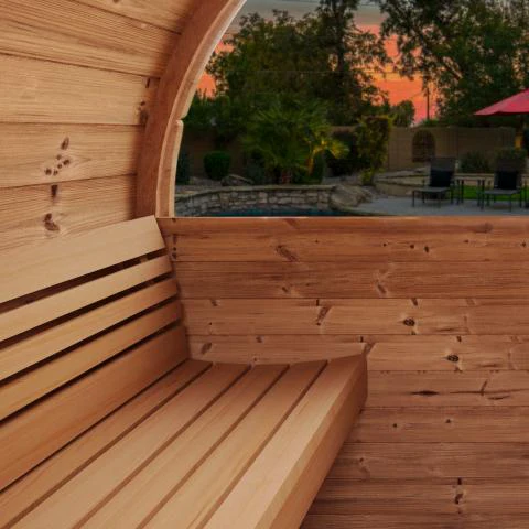 Model E7W 4 Person Traditional Barrel Sauna - Image 8