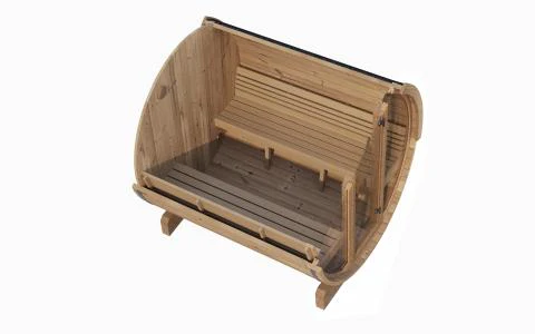 Model E8G 6 Person Traditional Barrel Sauna - Image 6