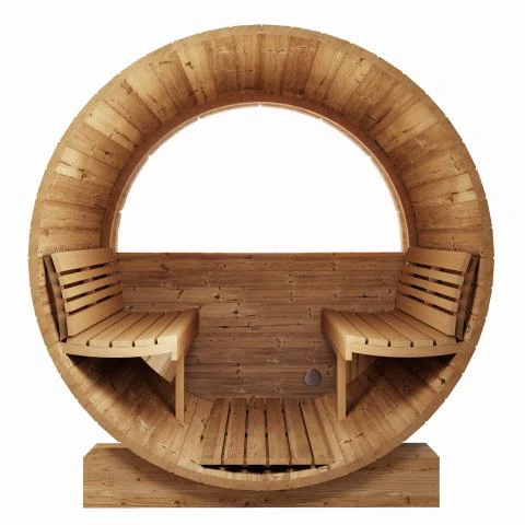 Model E8W 6 Person Traditional Sauna Barrel Sauna - Image 7