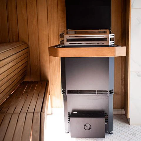 Saunum Air 10 | 9.6kW Black Steel Finish Sauna Heater Package - Image 5