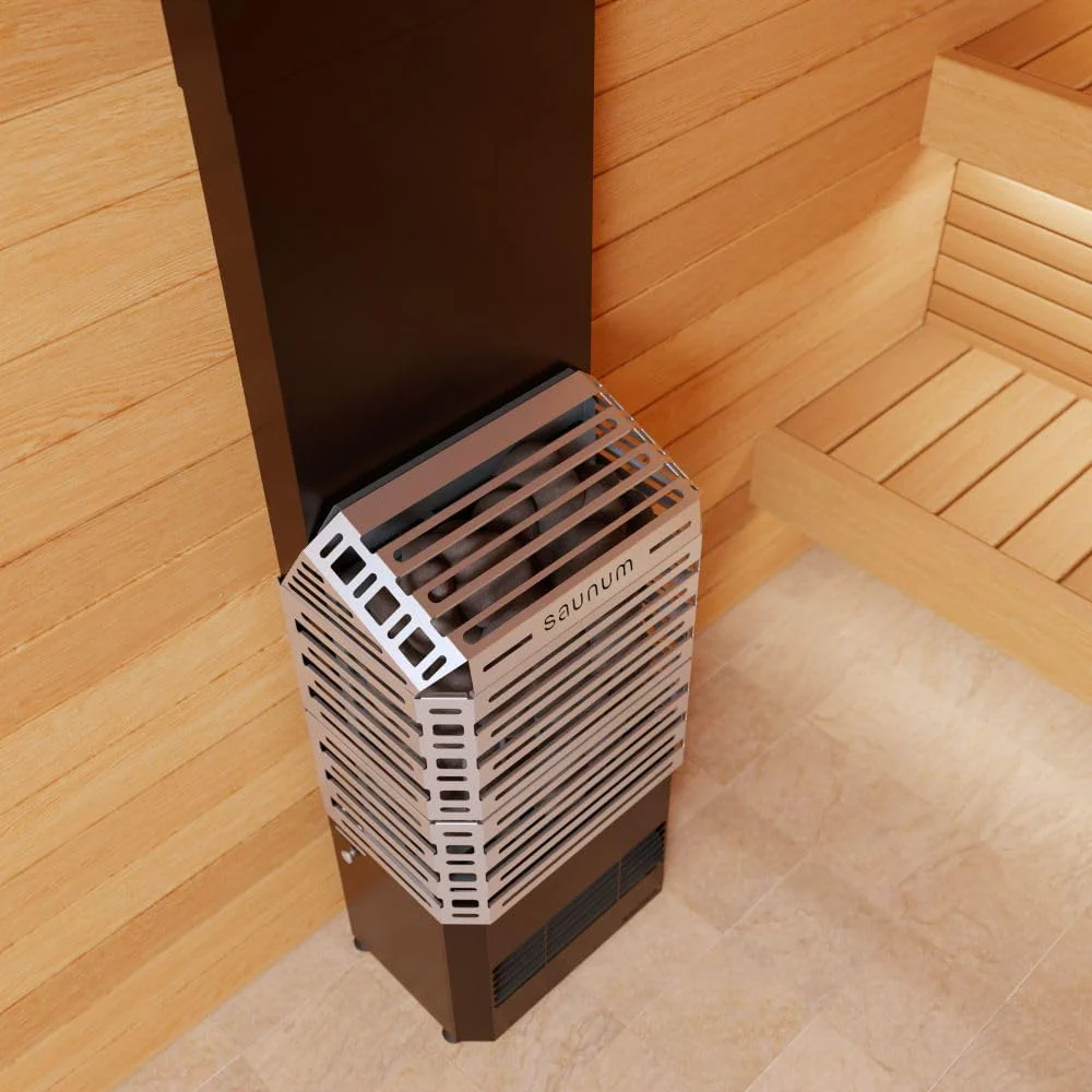 Saunum Air 10 | 9.6kW Stainless Steel Finish Sauna Heater Package - Image 5