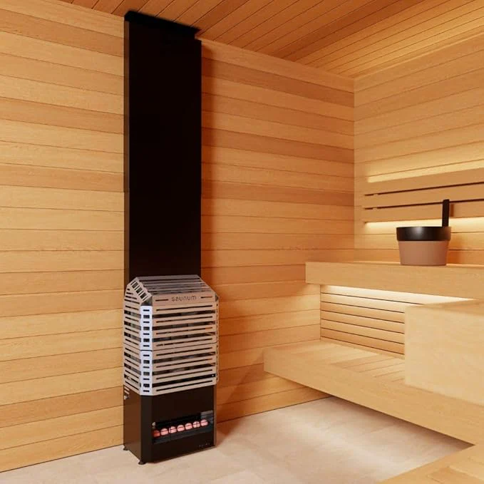 Saunum Air 7 | 6.4kW Stainless Steel Finish Sauna Heater Package - Image 2
