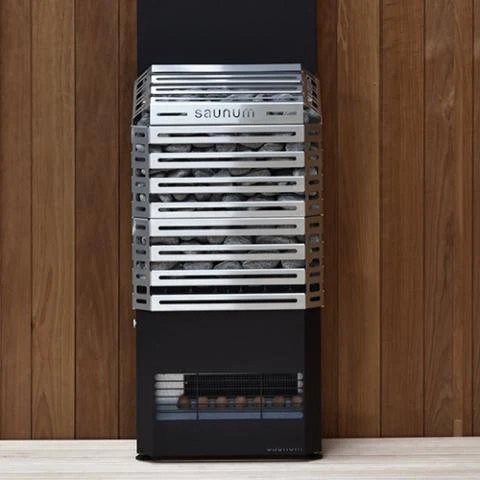 Saunum Air 7 | 6.4kW Stainless Steel Finish Sauna Heater Package - Image 3