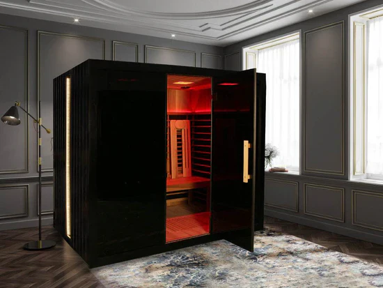 Sun Home Eclipse™ 4-Person Red Light & Infrared Sauna - Image 2