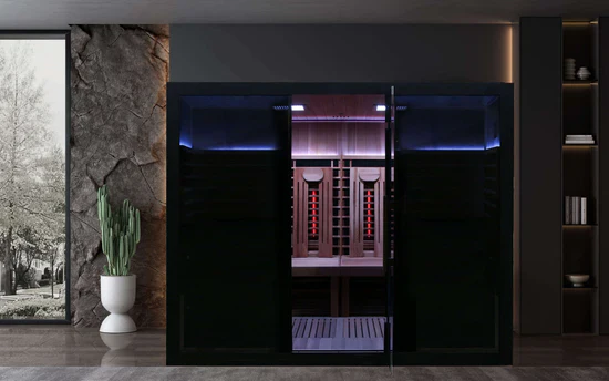 Sun Home Eclipse™ 4-Person Red Light & Infrared Sauna - Image 3