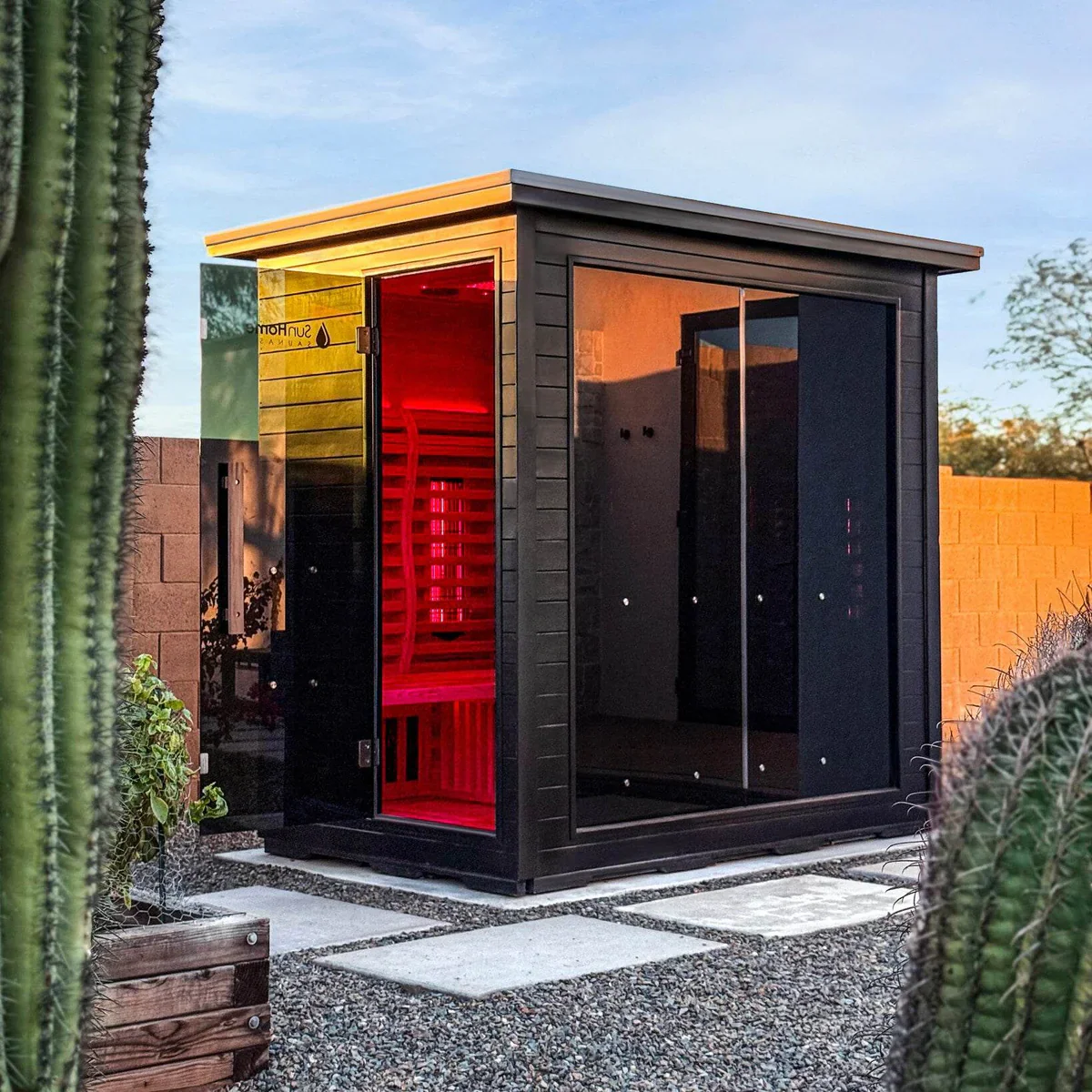 Sun Home Luminar™ Outdoor 5-Person Full Spectrum Infrared Sauna - Image 16