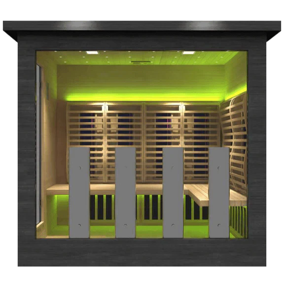 Sun Home Luminar™ Outdoor 5-Person Full Spectrum Infrared Sauna - Image 8