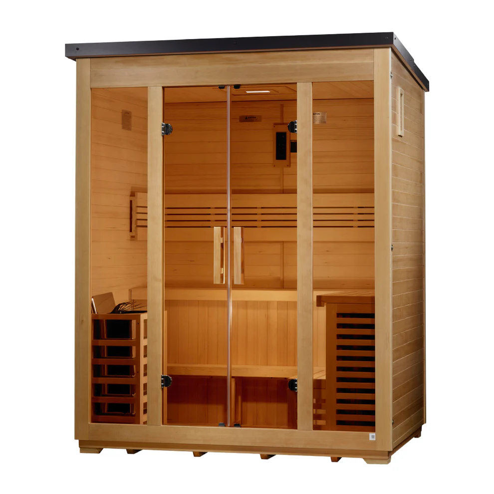 Vorarlberg 5 Person Traditional Flat Roof Outdoor Sauna (GDI-8005-01) - Image 2