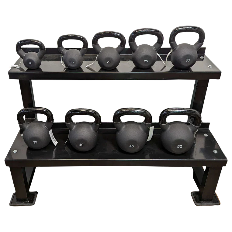 Warrior Neoprene Coated Black Kettlebells & Packages